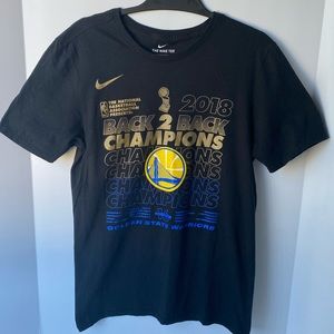 Nike Men’s Small Black NBA Golden State Warriors 2018 Back 2 Back Champions